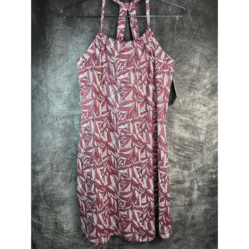 Eddie Bauer Harmony Dress NWT Womens Medium Zinfandel Halter Style ELD4213T